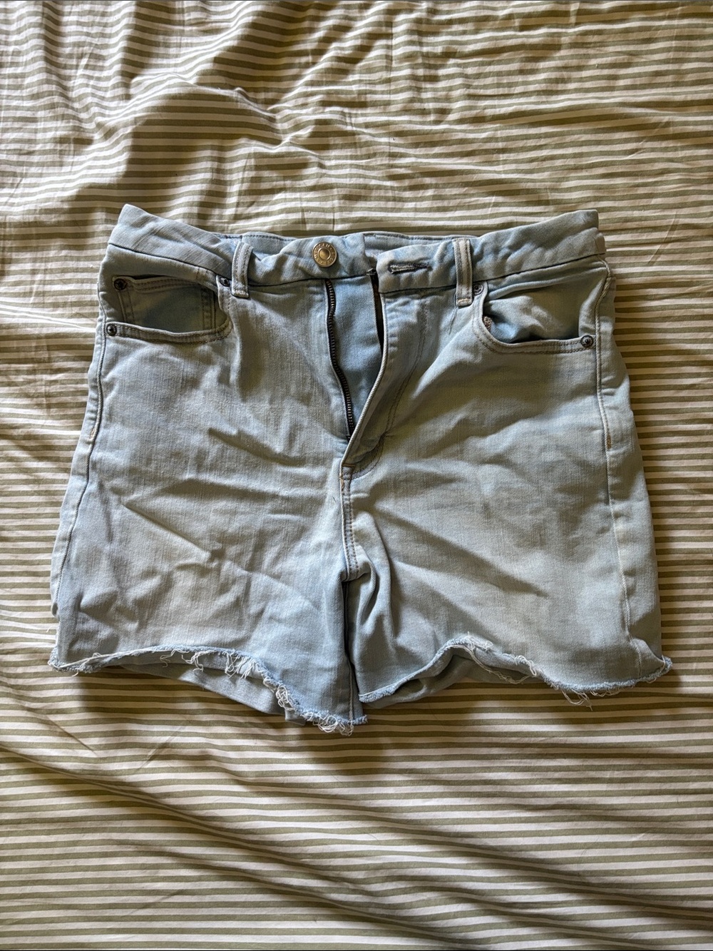 Light Wash Denim Women's High Rise Jean Shorts